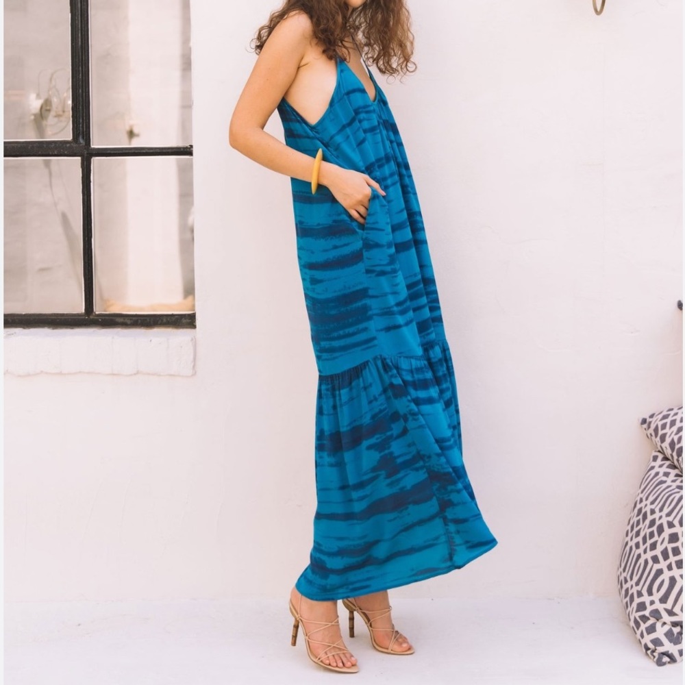 NWT VOLOSHIN Palladio Low Back Maxi Dress